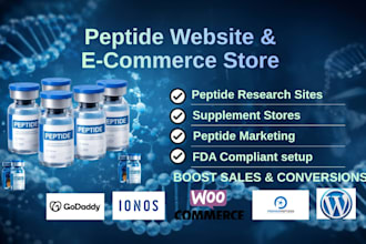 build fda compliant peptide website, ecommerce peptide store