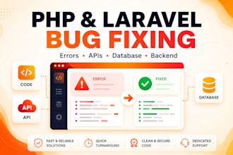 fix bugs in your PHP or laravel website