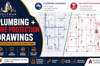 create plumbing and fire protection drawings for your building