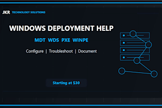 configure or troubleshoot windows mdt wds or pxe deployment