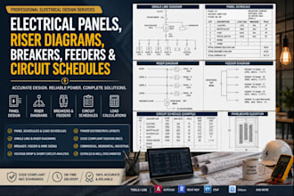 design electrical panels riser diagrams breakers feeders and circuit schedules