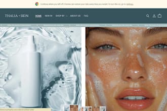 design skincare website beauty website skincare shopify store beauty store
