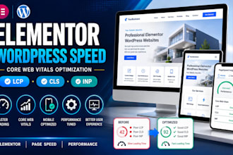 optimize elementor wordpress speed and core web vitals