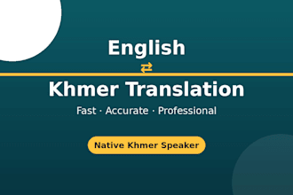 translate english to khmer accurately and quickly