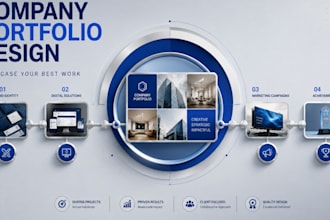 design professional company portfolio to showcase your projects