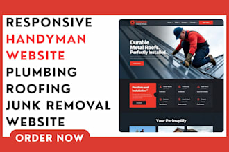 design handyman website construction website cleaning website plumbing website