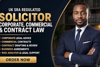 uk sra regulated solicitor for corporate, commercial and contract law