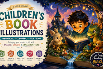 draw whimsical childrens storybook illustrations and book arts
