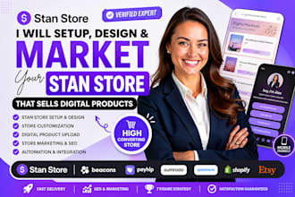 setup stanstore marketing upload digital products gumroad etsy shop etsy pod seo