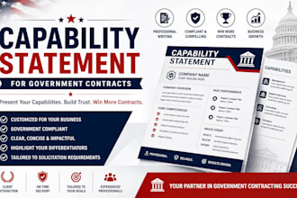 design a professional capability statement for government contact