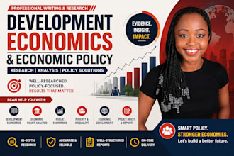 write development economics, economic policy and policy analysis