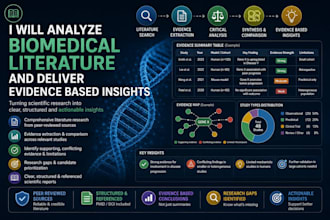 analyze biomedical literature and deliver evidence based insights