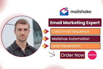 setup mailshake cold email outreach sequence mailshake b2b lead email follow up
