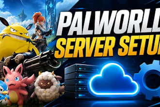 set up palworld dedicated server on linux, windows, vps or cloud