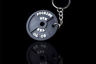 develop 3d mini keychains,print 3d pvc chains,stl,thinker cad,plastic sculptural
