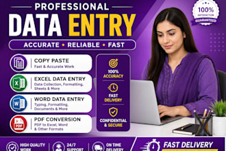 accurate data entry and typing
