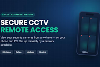 set up remote access for your cctv, IP cameras and nvr dvr