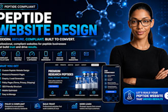 build peptide website peptide store research peptide website supplement website