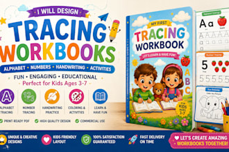 alphabet, number and handwriting tracing workbook for kids