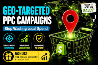 build geo targeted shopify google ads PPC campaigns