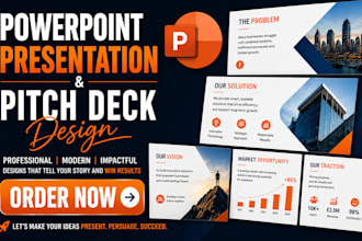 create a professional powerpoint pitch deck
