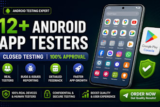 provide real android testers for app testing and feedback
