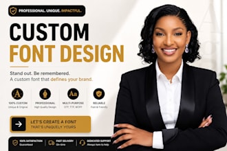 redesign ttf otf woff2 font custom typeface font design for brand project font