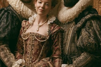 create custom royal portrait from photo