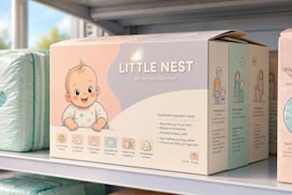 design creative box, pouch and label packaging design