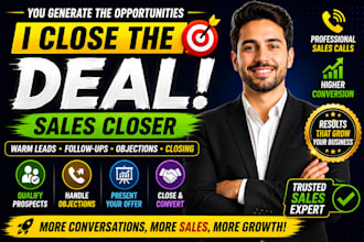 be your sales closer for warm leads and high ticket sales
