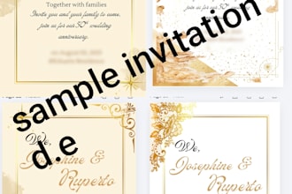 do event layouts, invitations, souvenir stickers, keychains