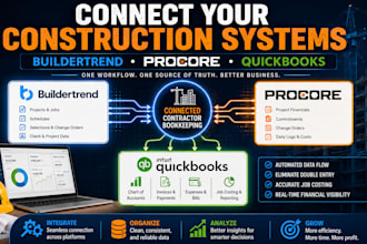 integrate buildertrend procore quickbooks for contractors