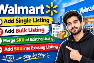 create walmart bulk listings, variation listings, and bulk product uploads