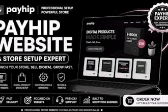 build your payhip website and online store