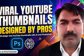 design viral youtube thumbnails with ai and photoshop