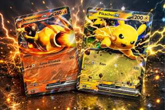 design custom pokemon cards, tcg cards, fakemon and trading cards