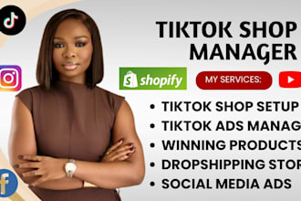 setup fix tiktok shop dropshipping facebook shop shopify dropshipping store