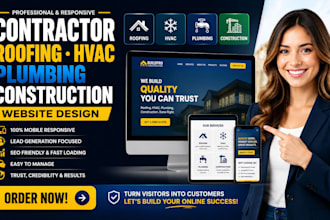 contractor roofing hvac plumbing construction website