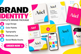 design logo, brand identity, visual identity branding kit, brand style guide