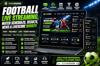 build football website, live score, streaming, match schedule and sports new app