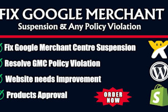 fix google merchant centre suspension and misrepresentation issues