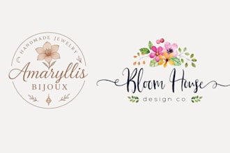 design botanical logo and brand identity