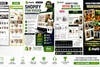 create  modern shopify dropshipping store