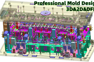 design plastic mold  injection mold with moldflow  using ug nx