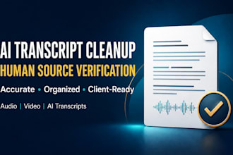 clean, verify, and enhance your ai generated transcript