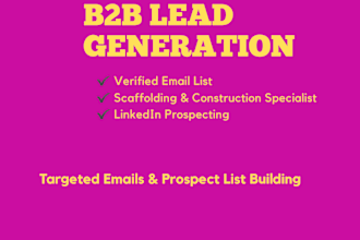do b2b lead generation for scaffolding and construction