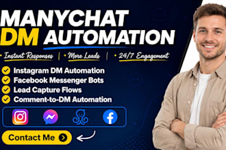 build manychat chatbot for instagram dms and facebook messenger