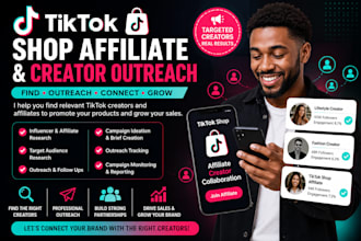 do tiktok shop affiliate and creator outreach