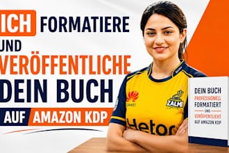 formatiere und veroffentlichen dein buch auf amazon kindle KDP