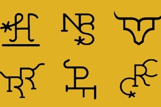 do cattle brand western and farm logo design